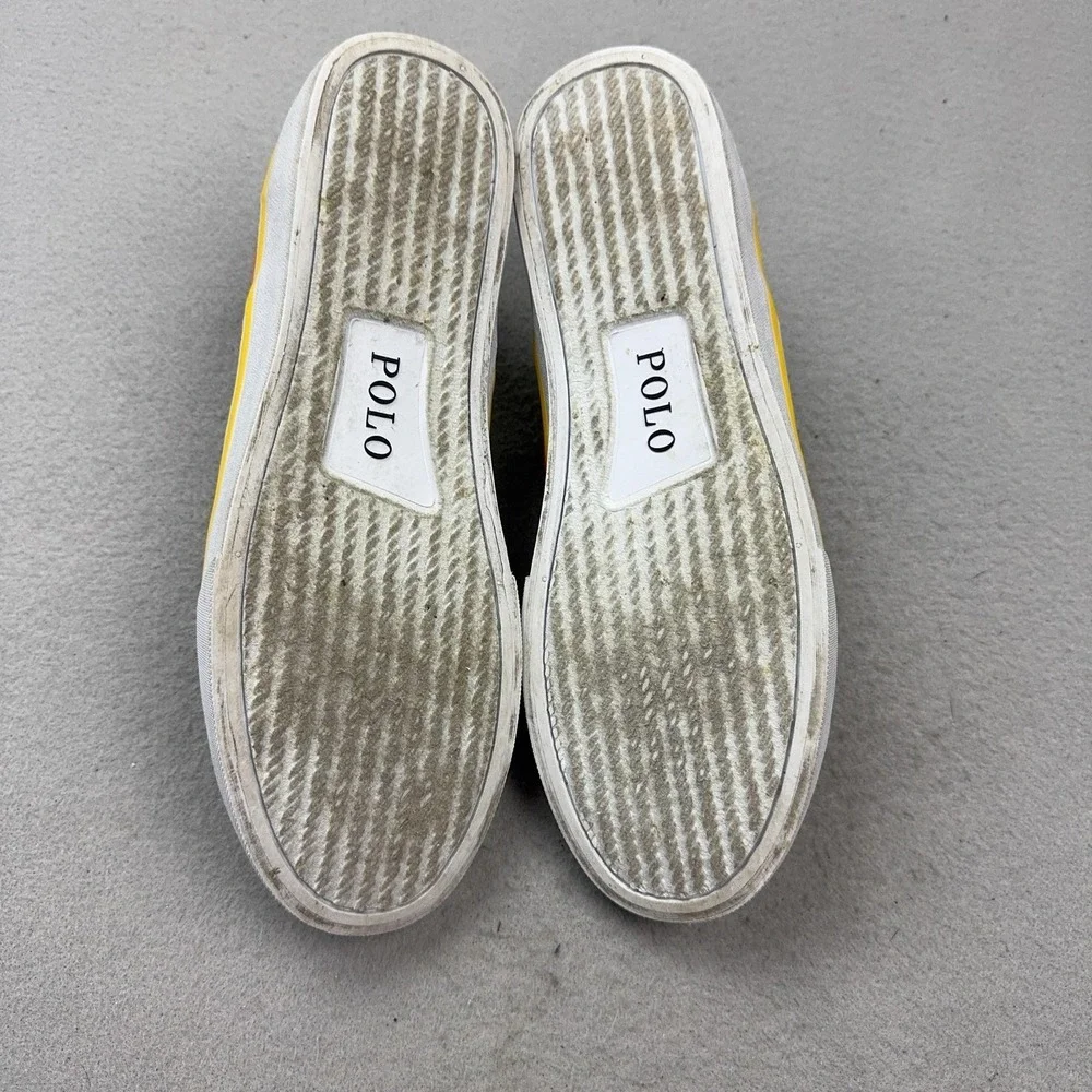 Polo Ralph Lauren Shoes Mens Size 9 Thompson III Multicolor Slip On Canvas